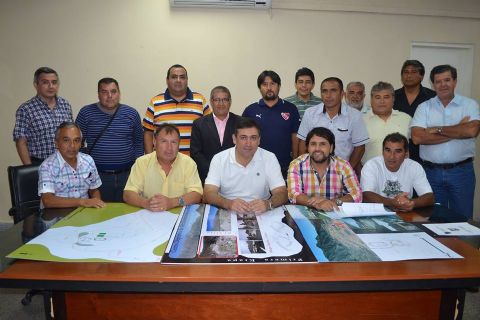 Dirigencia reuni�n con Rodr�guez y Angulo