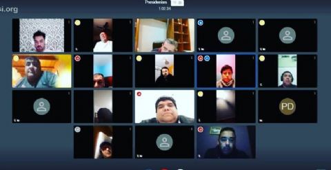 Clubes de la Liga Riojana se reunieron virtualmente 